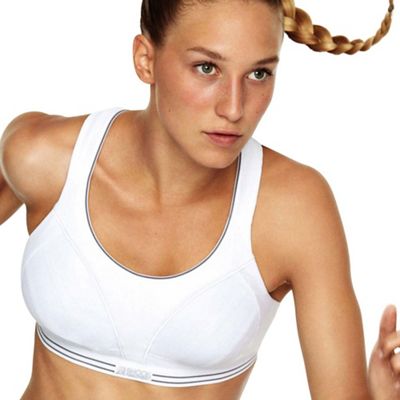 Shock Absorber White ultimate run sports bra